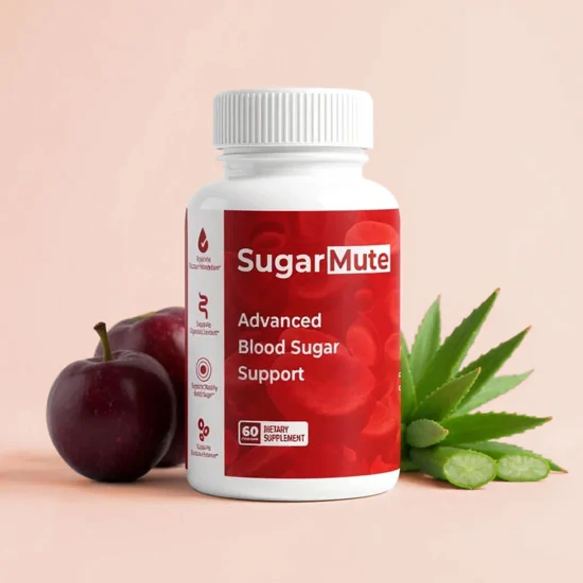 SugarMute Blood Sugar Support — Front Label